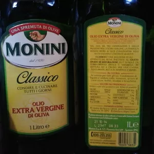 Оригинальное оливковое масло Monini 1 л