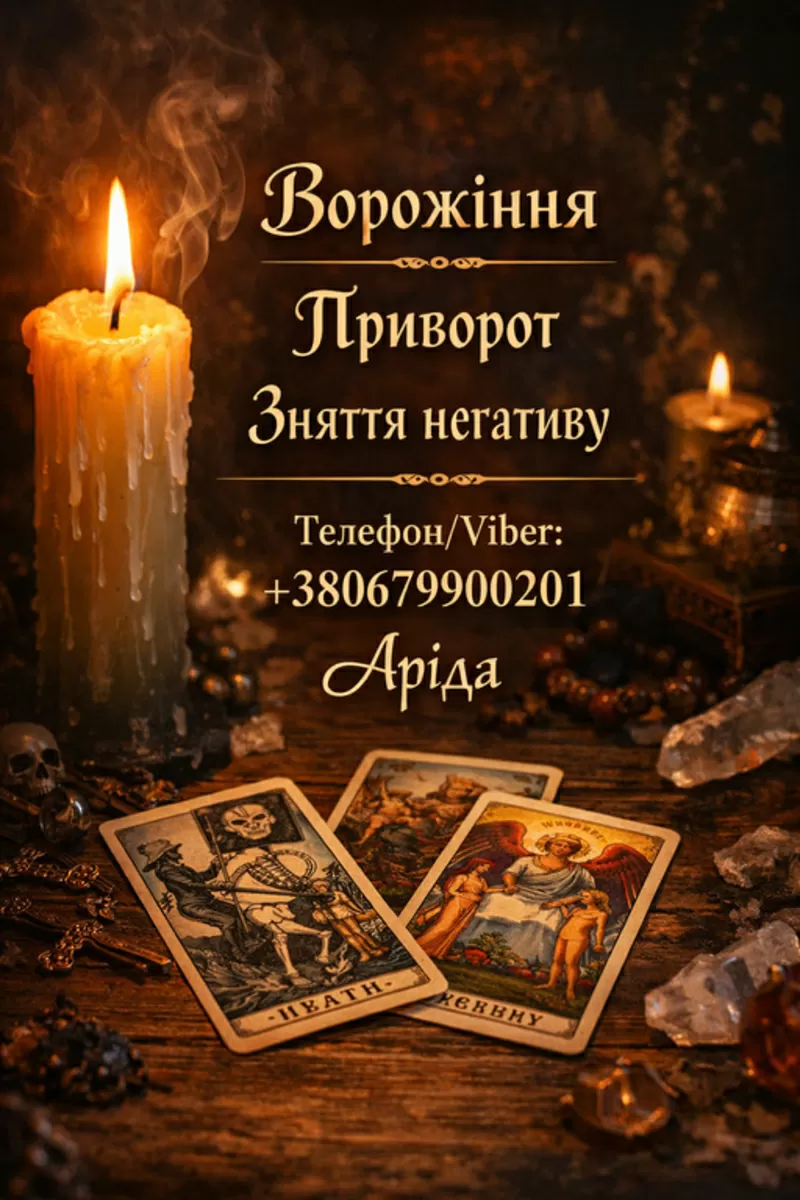 Ясновидиця в Івано-Франківську. Зняття порчі. Ворожіння на Таро. Любов