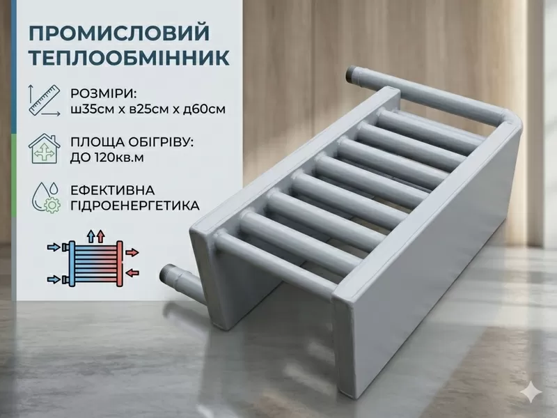 Теплообмінники, котли та змійовики для печей і камінів